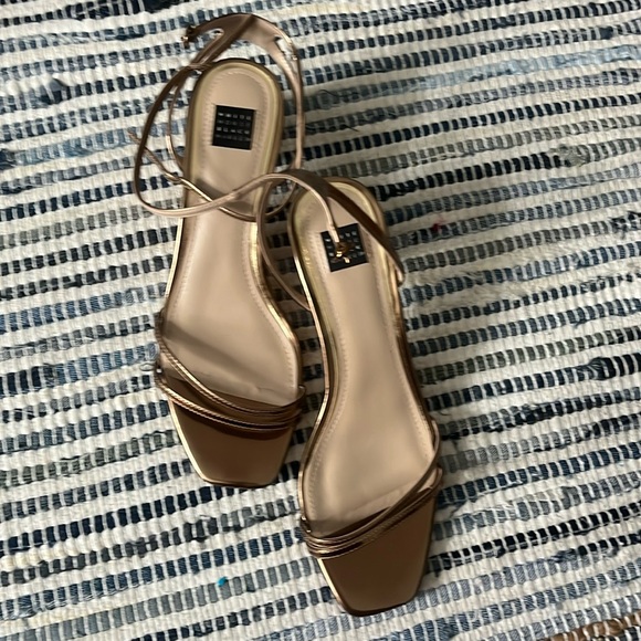 White House Black Market Shoes - Bronze/Gold Heels